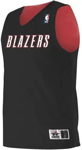 Alleson Athletic A115ly Youth Nba Logo’d Reversible Jersey - Portland Trailblazers