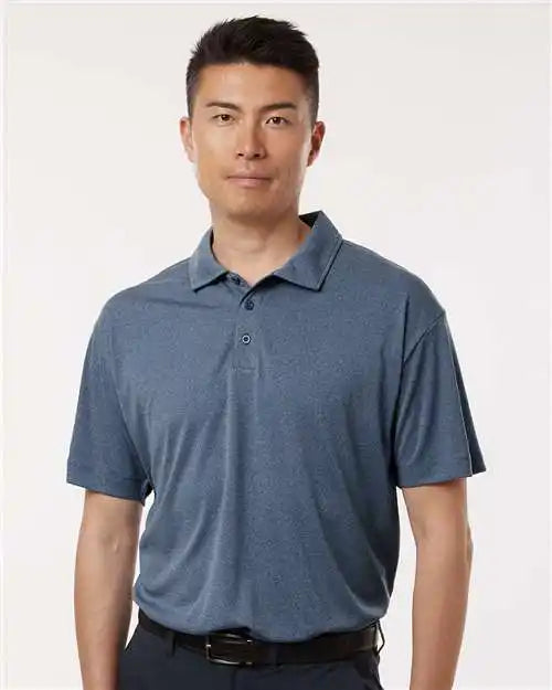 Allpro 41800 Pro-lock Performance Polo - Heather Navy