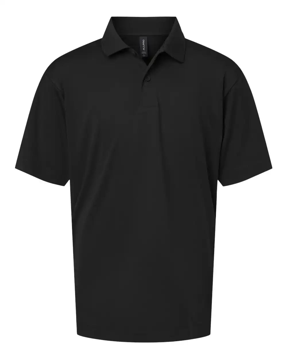 Allpro 41800y Pro-lock Youth Performance Polo - Black - Xs