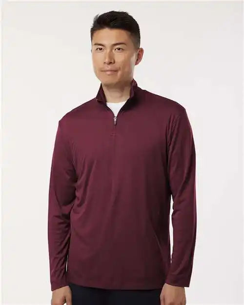 Allpro 41870 Pro-lock Performance Quarter-zip Pullover - Maroon