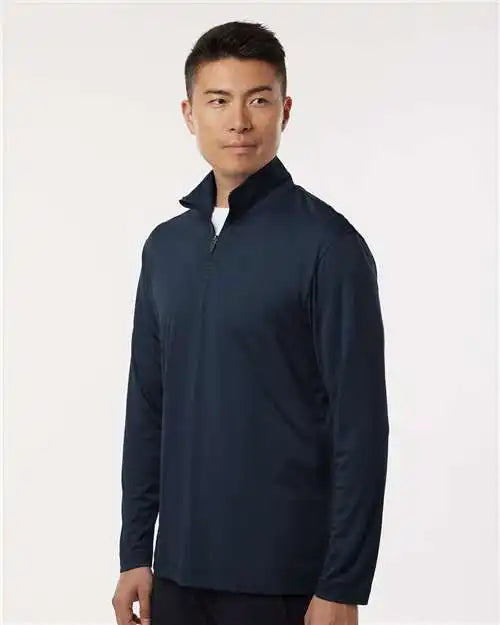 Allpro 41870 Pro-lock Performance Quarter-zip Pullover - Navy