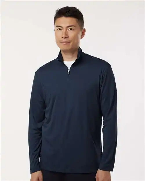 Allpro 41870 Pro-lock Performance Quarter-zip Pullover - Navy