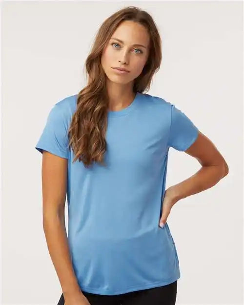Allpro 48000l Pro-lock Women’s Performance T-shirt - Carolina Blue