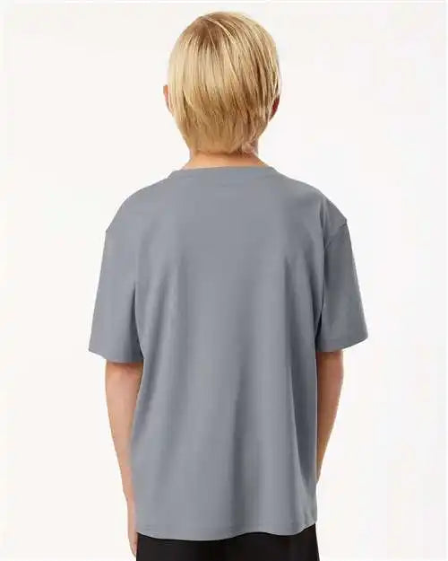 Allpro 48000y Pro-lock Youth Performance T-shirt - Heather Steel