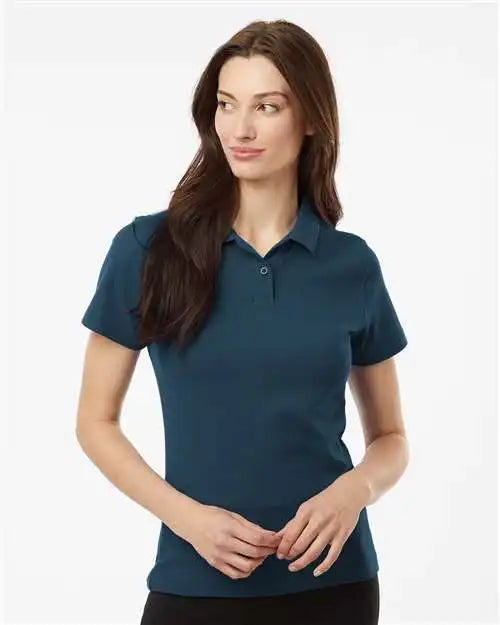Allpro 62800l Women’s Pique Polo - Atlantic Blue