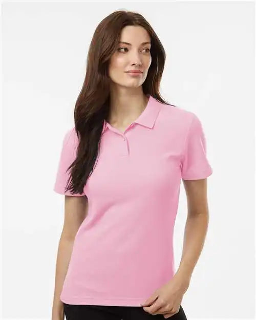 Allpro 62800l Women’s Pique Polo - Light Pink