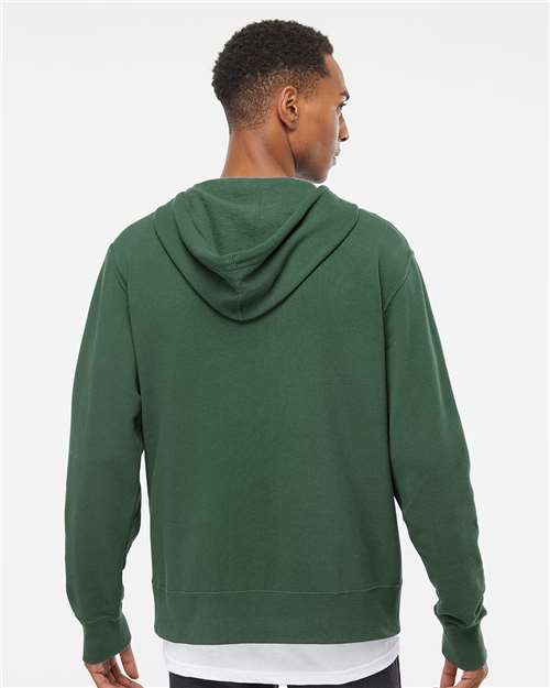 Alpine Green Lightweight Full-Zip Hooded Sweatshirt - AFX90UNZ