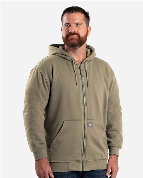Alpine Green Tall Heritage Thermal-Lined Full-Zip Hooded Sweatshirt - SZ101T