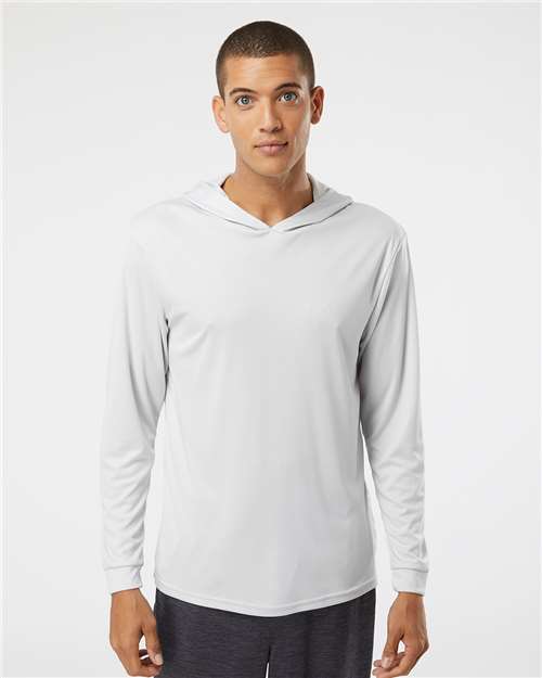 Aluminum Bahama Performance Hooded Long Sleeve T-Shirt - 220