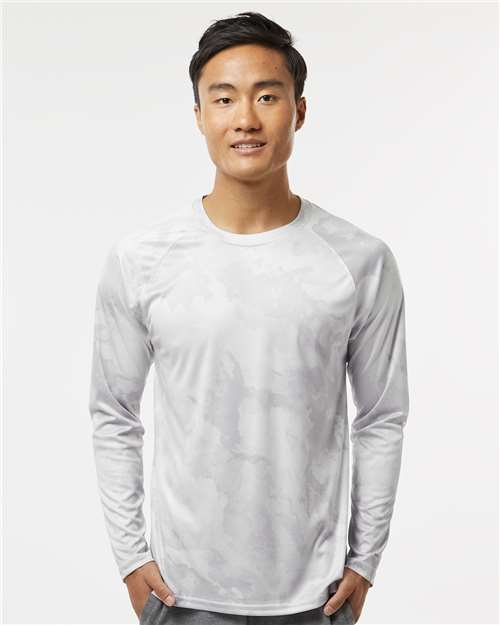 Aluminum Cabo Camo Performance Long Sleeve T-Shirt - 228