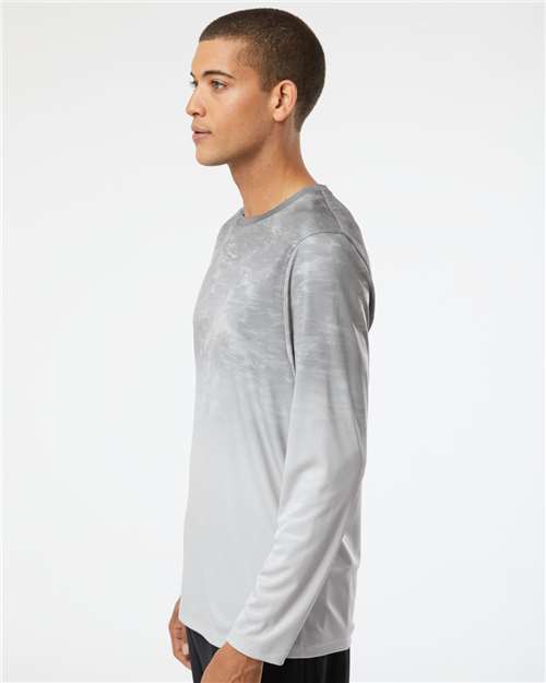 Aluminum Fade Montauk Oceanic Fade Performance Long Sleeve T-Shirt - 229
