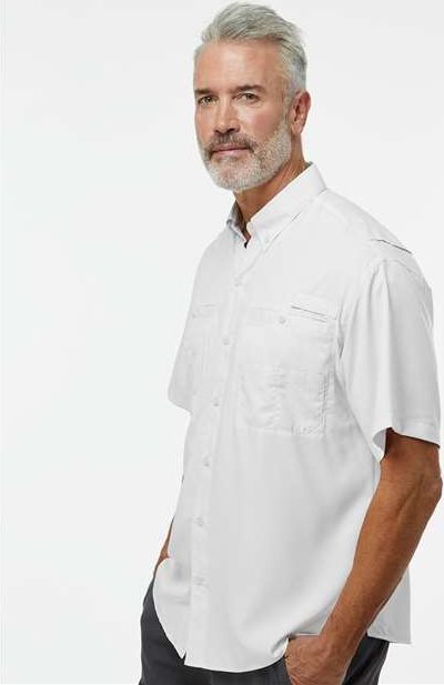 Aluminum Hatteras Performance Short Sleeve Fishing Shirt - 700