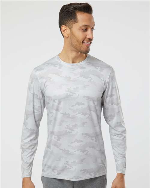 Aluminum Pompano Performance Camo Long Sleeve T-Shirt - 217