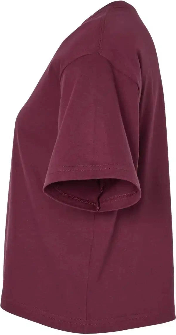 American Apparel 102a Women’s Fine Jersey Boxy Tee - 102 - Burgundy