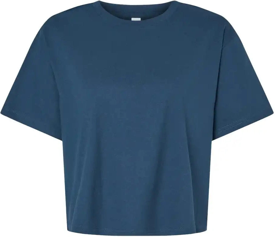 American Apparel 102a Women’s Fine Jersey Boxy Tee - 102 - Sea Blue - Blue / s