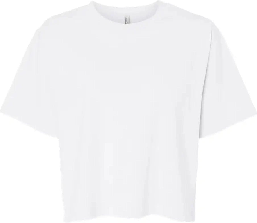 American Apparel 102a Women’s Fine Jersey Boxy Tee - 102 - White - s