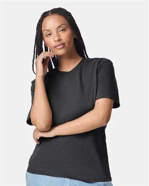 American Apparel 2001cvc Cvc Tee - Heather Black