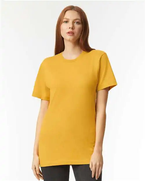 American Apparel 2001cvc Cvc Tee - Heather Mustard