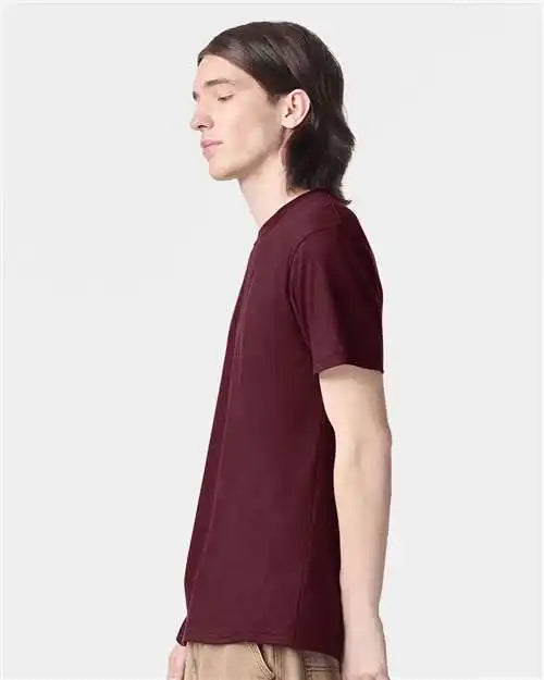 American Apparel 2001w Fine Jersey Tee - 2001 - Burgundy