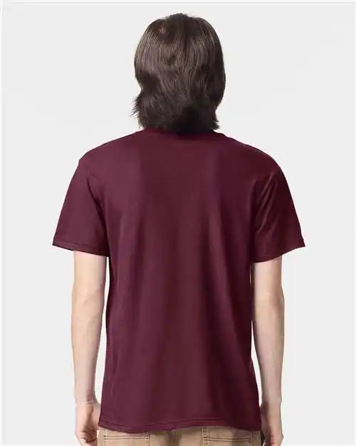 American Apparel 2001w Fine Jersey Tee - 2001 - Burgundy