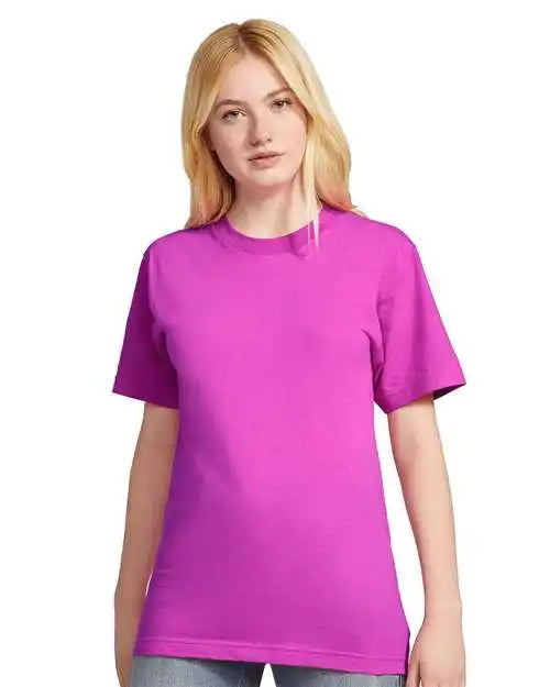 American Apparel 2001w Fine Jersey Tee - 2001 - Super Pink