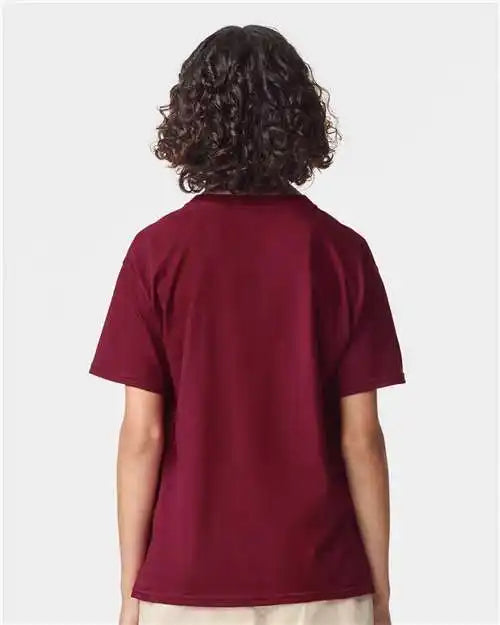 American Apparel 2001y Youth Fine Jersey Tee - Cranberry