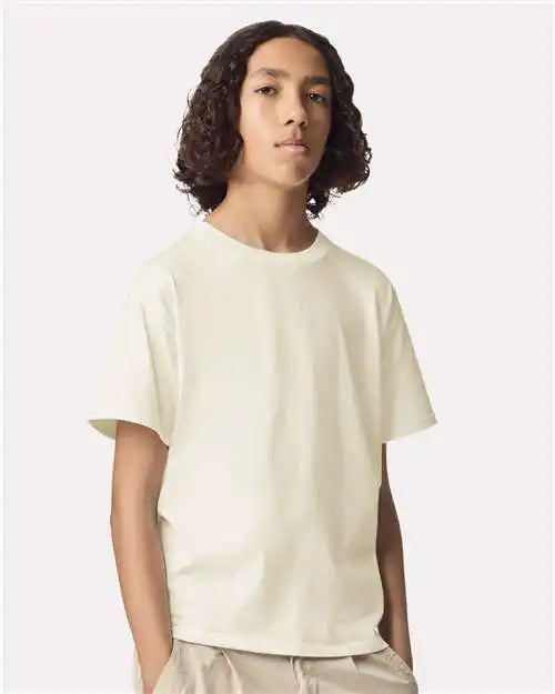 American Apparel 2001y Youth Fine Jersey Tee - Cream