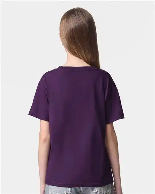 American Apparel 2001y Youth Fine Jersey Tee - Eggplant