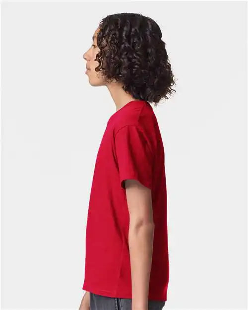 American Apparel 2001y Youth Fine Jersey Tee - Red