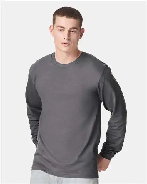 American Apparel 2007w Fine Jersey Long Sleeve Tee - 2007 - Asphalt