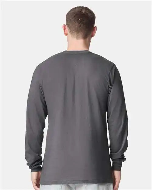 American Apparel 2007w Fine Jersey Long Sleeve Tee - 2007 - Asphalt