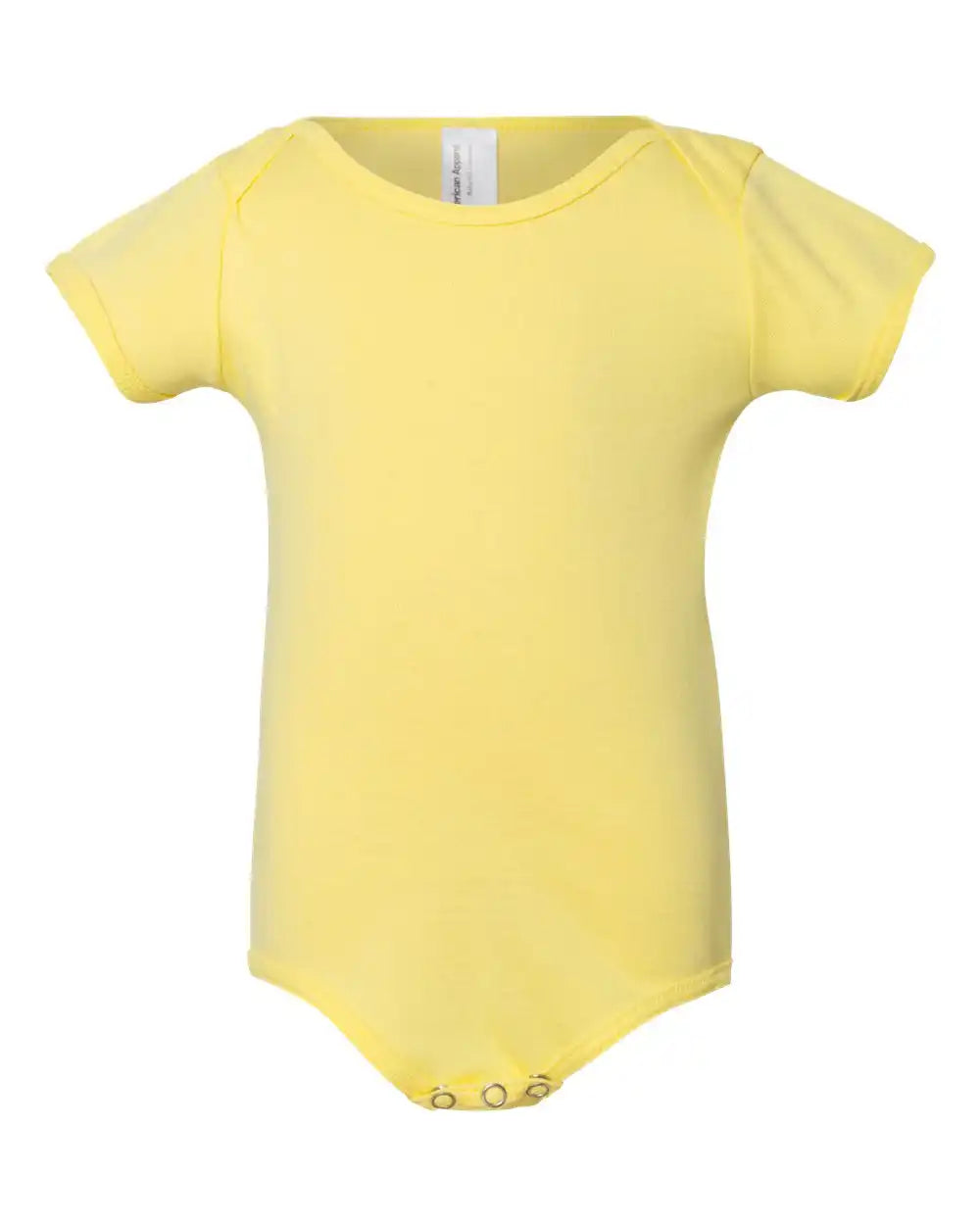 American Apparel 4001w Infant Baby Rib Onesie - Lemon / 18/24