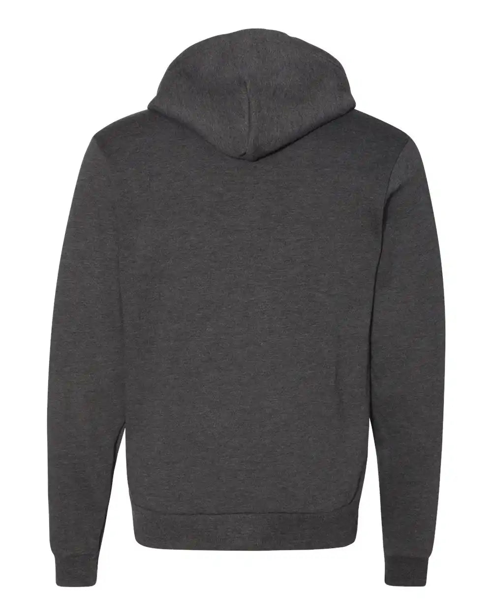 American Apparel F497us Usa-made Flex Fleece Full-zip Hoodie - Dark Heather Grey - Xxs