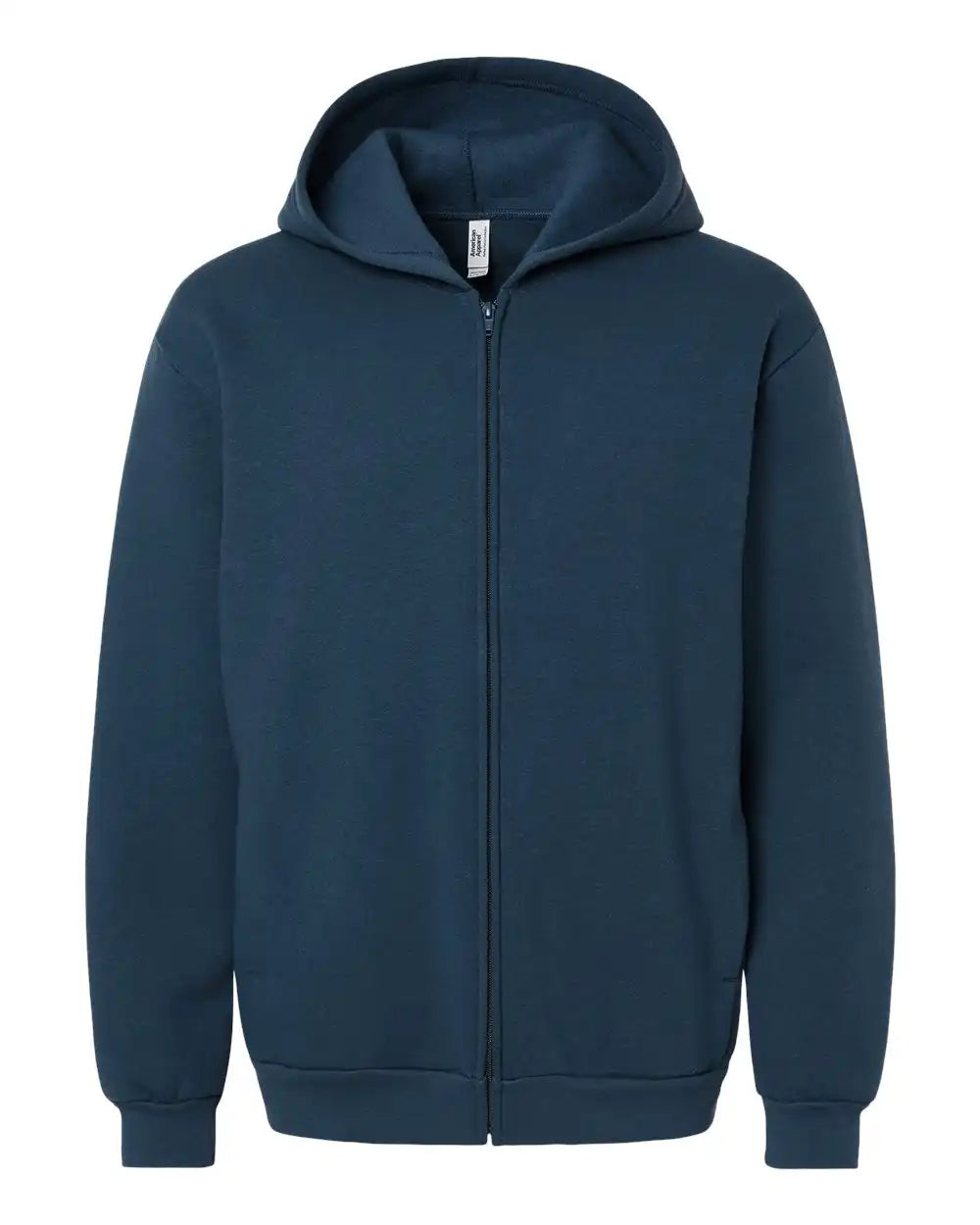 American Apparel Rf497 Reflex Fleece Full-zip Hoodie - Sea Blue - Xs