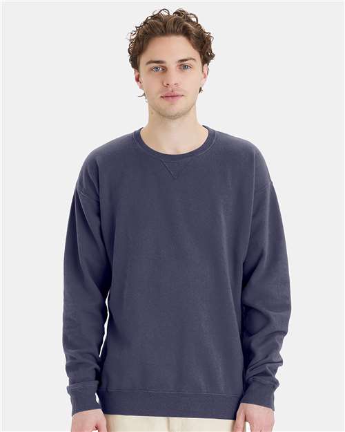 Anchor Slate Garment-Dyed Crewneck Sweatshirt - GDH400