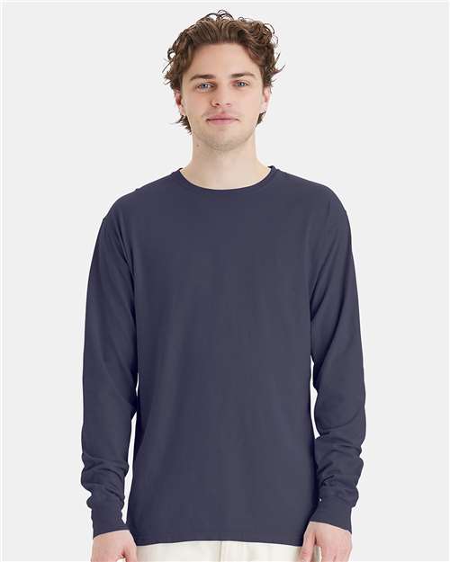 Anchor Slate Garment-Dyed Long Sleeve T-Shirt - GDH200