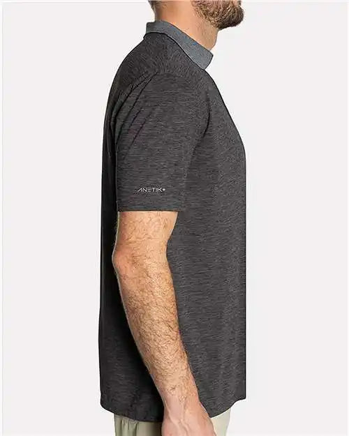 Anetik Mptnts0 Transit Tech Polo - Charcoal Heathered