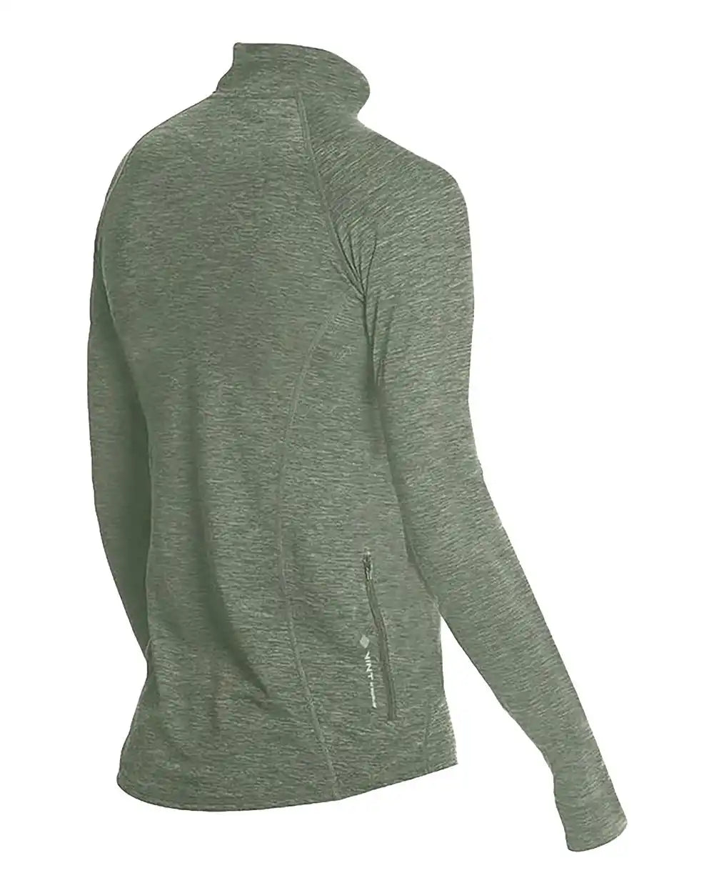 Anetik Wsfltl0 Women’s Flight Tech Quarter-zip - Dark Olive Heathered