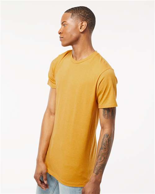 Antique Gold Heather Premium Cotton Blend T-Shirt - 541