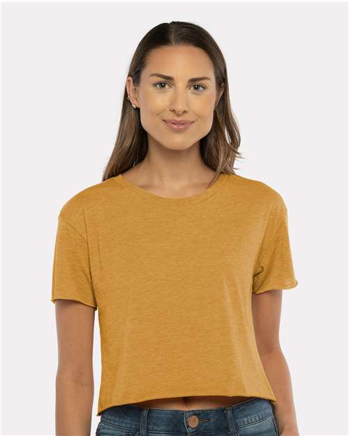 Antique Gold Women's Festival Crop Top - 5080