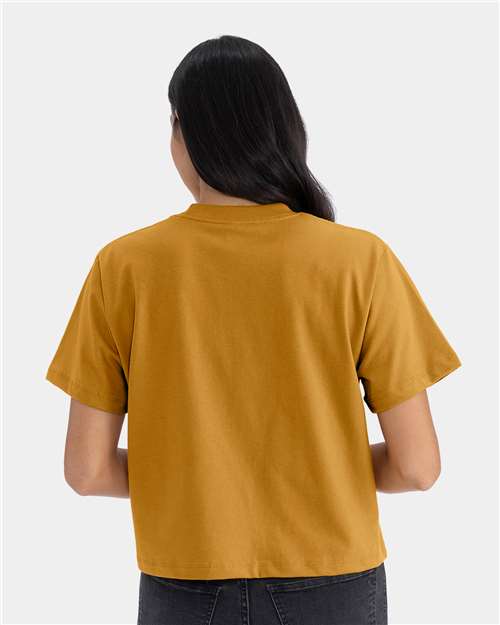 Antique Gold Women's Heavyweight Boxy T-Shirt - 7610