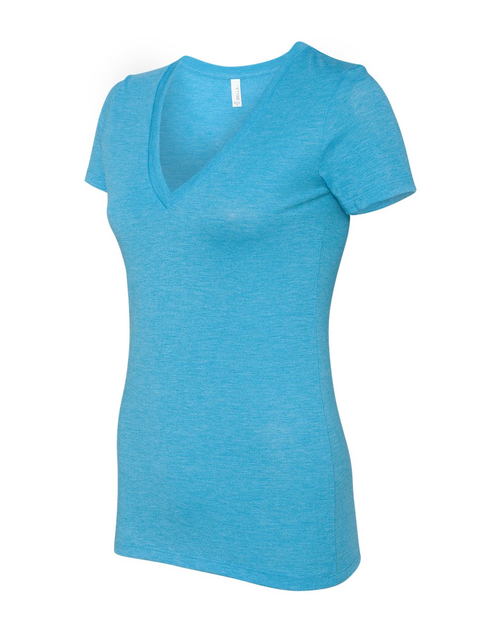 Aqua Triblend Women’s Triblend Deep V-Neck Tee - 8435