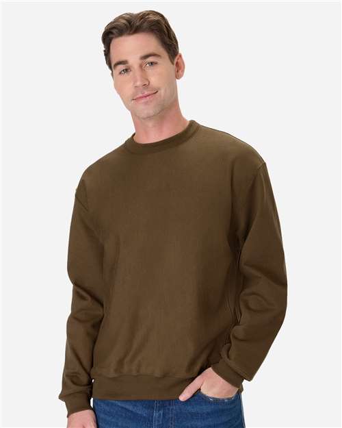 Army Brown Men's Beefy® Sweats Premium Heavyweight Crewneck Sweatshirt - OG600