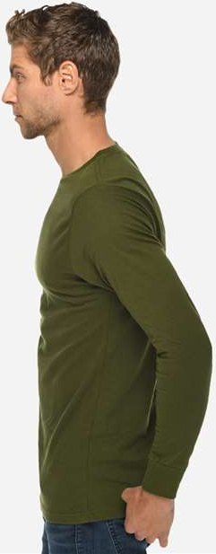 Army Green Heavyweight Long Sleeve T-Shirt - LS15009