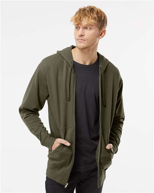 Army Midweight Full-Zip Hooded Sweatshirt - SS4500Z