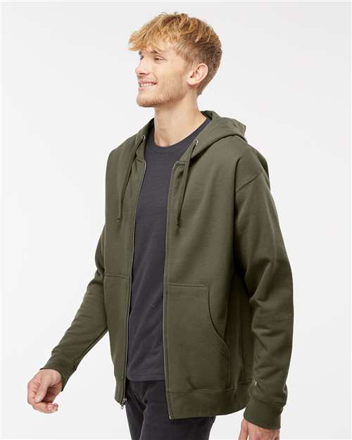 Army Midweight Full-Zip Hooded Sweatshirt - SS4500Z