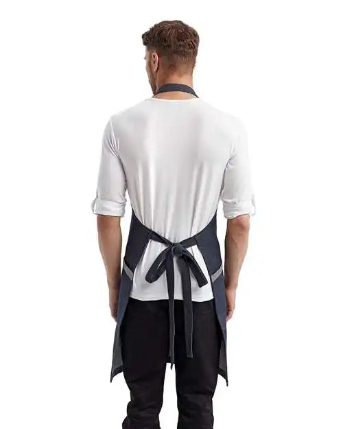 Artisan Collection by Reprime Rp122 ?Regenerate’ Recycled Bib Apron - Indigo Denim - Osfa
