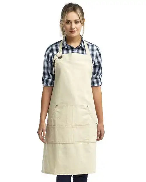 Artisan Collection by Reprime Rp137 Calibre Heavy Canvas Apron with Pocket - Natural - Osfa