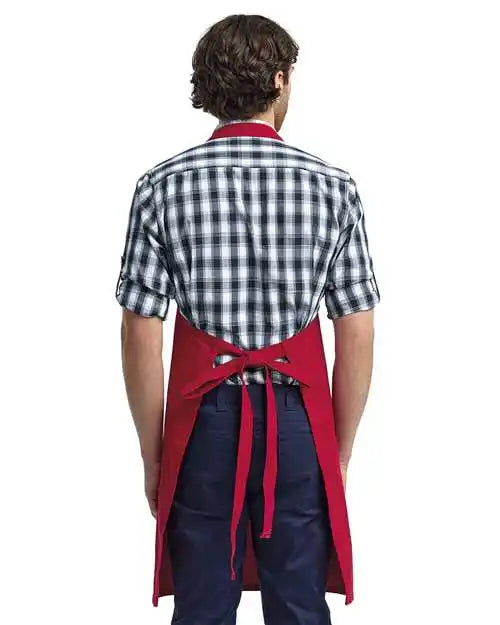Artisan Collection by Reprime Rp137 Calibre Heavy Canvas Apron with Pocket - Red - Osfa