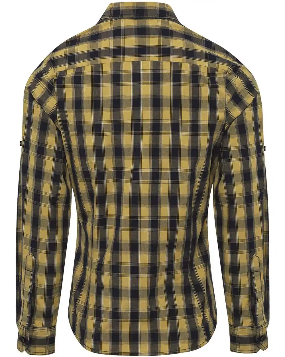 Artisan Collection by Reprime Rp350 Women’s Mulligan Check Cotton Dress Shirt - Camel Navy - Camel/ / Xs